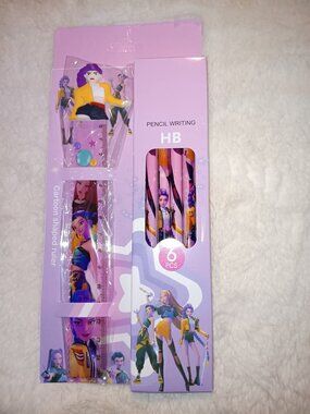 K-Pop Ruler/Pencils Set